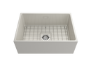 CONTEMPO 27" Farmhouse Apron Front Fireclay 27" Single Bowl Kitchen Sink