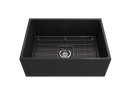 CONTEMPO 27" Farmhouse Apron Front Fireclay 27" Single Bowl Kitchen Sink