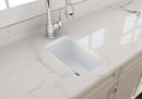 SOTTO 12" Undermount Fireclay 12" Single Bowl Kitchen Sink, Bar Sink