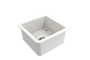 SOTTO 18" Undermount Fireclay 18" Single Bowl Kitchen Sink, Bar Sink