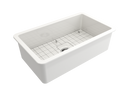 SOTTO 32" Undermount Fireclay 32" Single Bowl Kitchen Sink