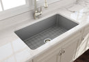 SOTTO 32" Undermount Fireclay 32" Single Bowl Kitchen Sink