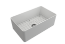 ADERCI 30 Ultra-Slim Farmhouse Apron Front Fireclay 30" Single Bowl Kitchen Sink