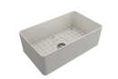 ADERCI 30 Ultra-Slim Farmhouse Apron Front Fireclay 30" Single Bowl Kitchen Sink