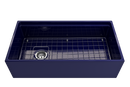 CONTEMPO 36 Step Rim Farmhouse Apron Front Fireclay 36" Single Bowl Kitchen Sink with Step Rim