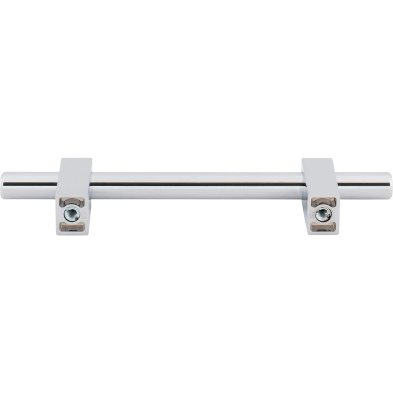 96 mm Center-to-Center Polished Chrome Larkin Cabinet Bar Pull