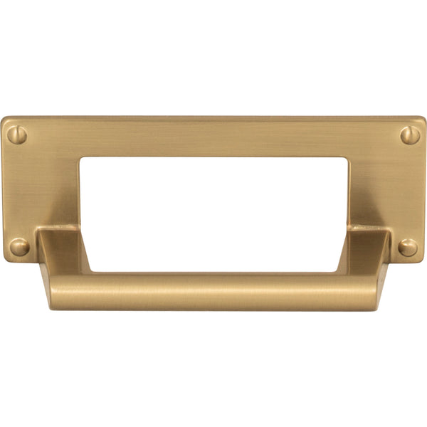 Bradbury Cup Pull 3 Inch (c-c) Warm Brass