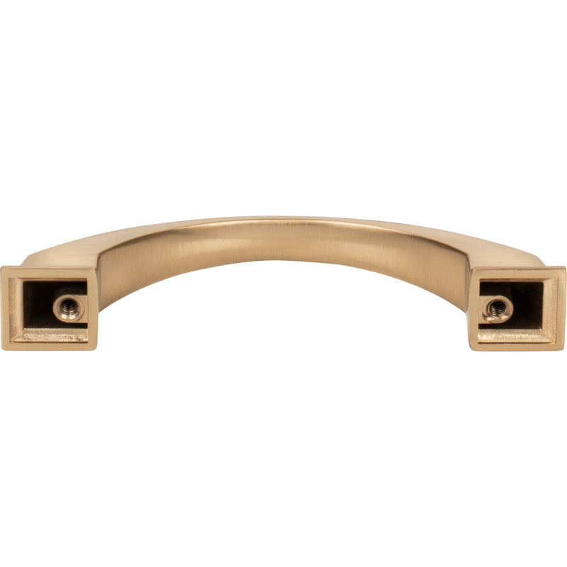 96 mm Center-to-Center Satin Bronze Arched Roman Cabinet Pull