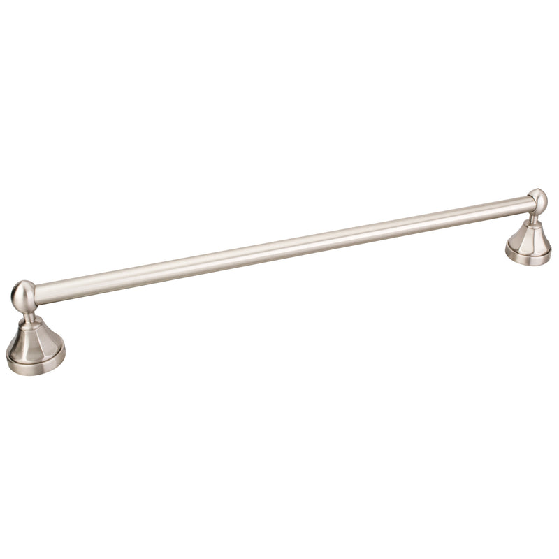 Newbury Satin Nickel 24" Single Towel Bar - Retail Packaged