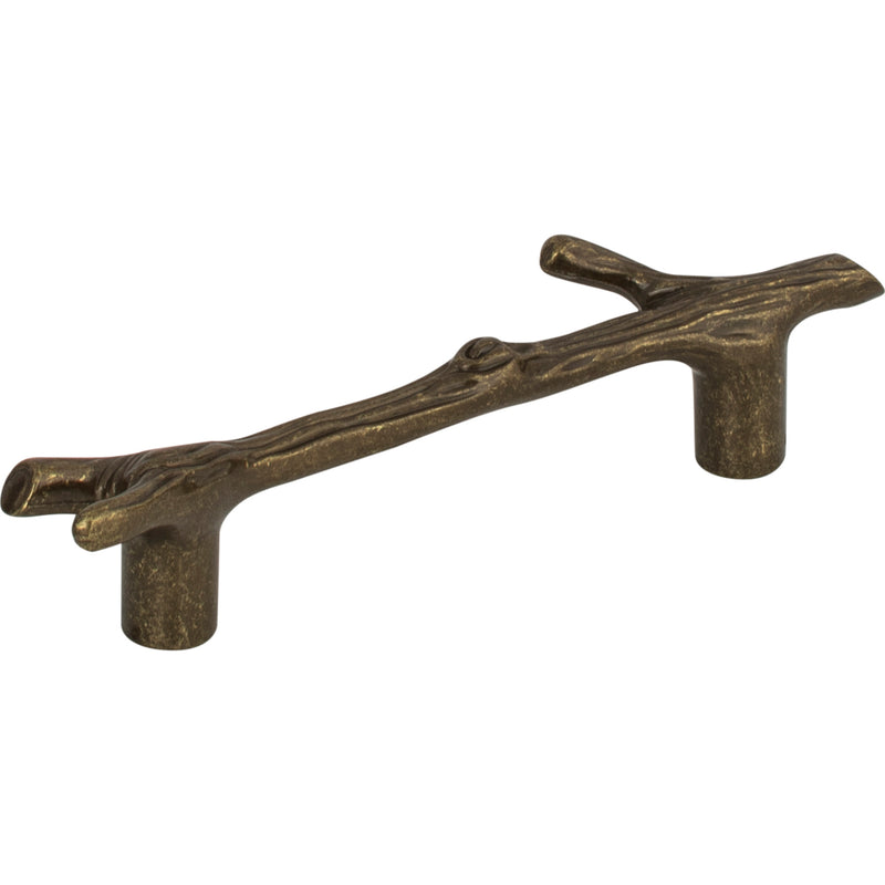 Twig Pull 3 Inch (c-c) Burnished Bronze