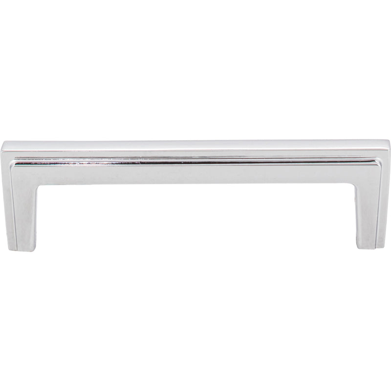 96 mm Center-to-Center Polished Chrome Lexa Cabinet Pull