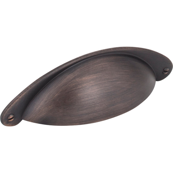 3" Center-to-Center Brushed Oil Rubbed Bronze Lyon Cabinet Cup Pull