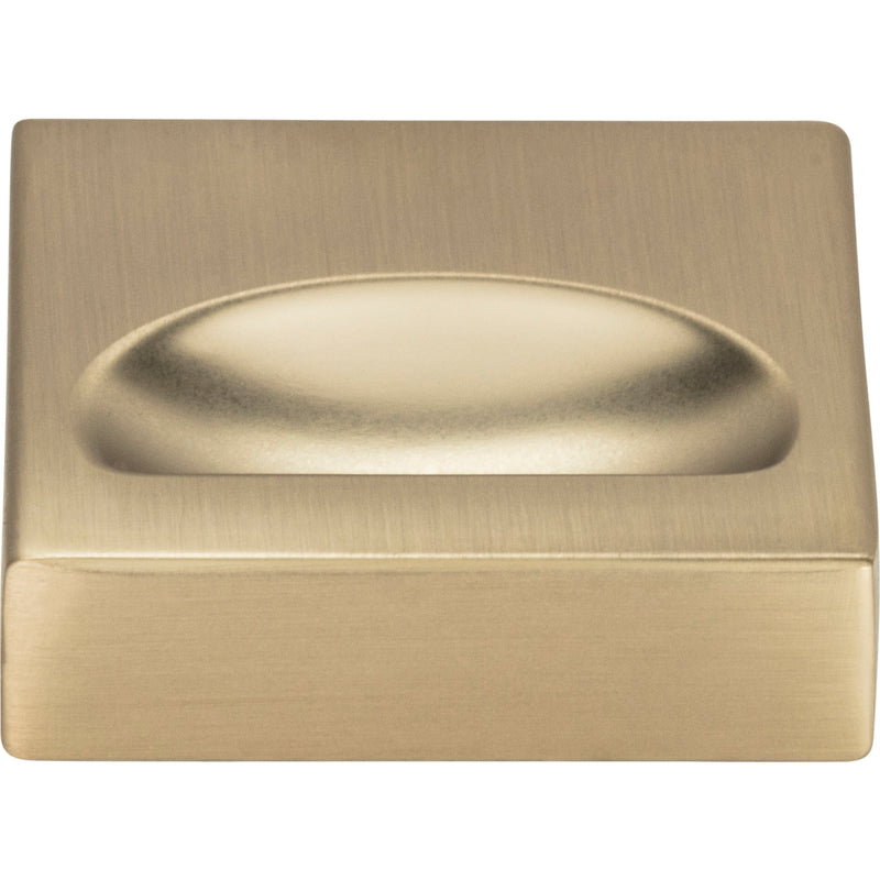 Thin Square Knob 1 1/4 Inch Champagne