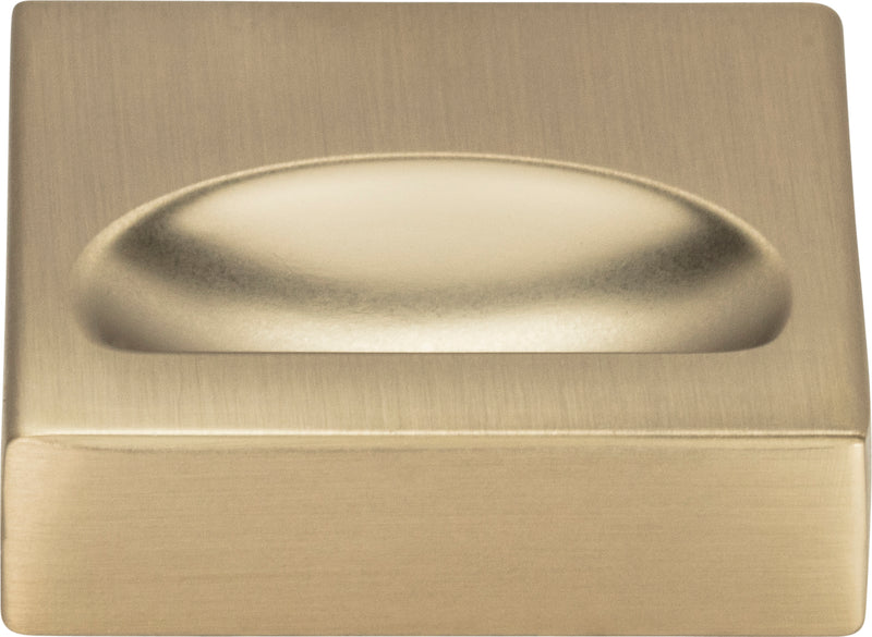 Thin Square Knob 1 1/4 Inch Champagne