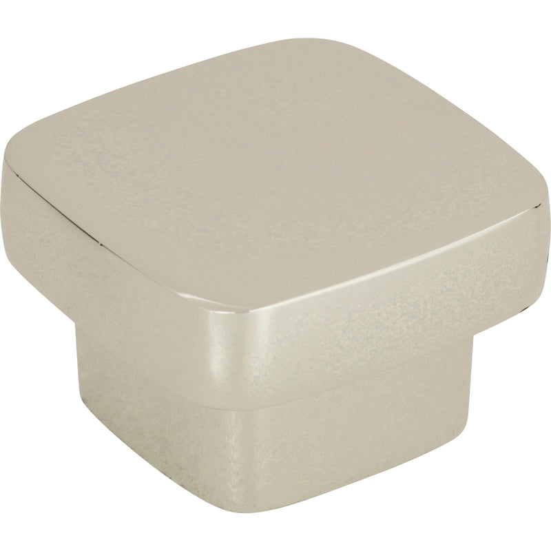 Chunky Square Knob Large 1 13/16 Inch Polished Nickel