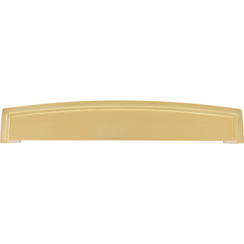 160 mm Center Brushed Gold Square-to-Center Square Renzo Cabinet Cup Pull