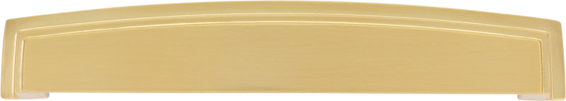 160 mm Center Brushed Gold Square-to-Center Square Renzo Cabinet Cup Pull