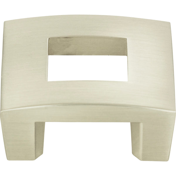 Centinel Square Knob 1 1/4 Inch (c-c) Brushed Nickel