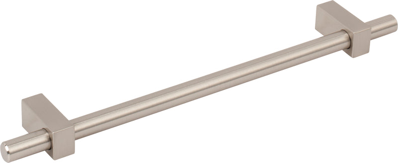 192 mm Center-to-Center Satin Nickel Larkin Cabinet Bar Pull