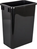 Single Black 35 Quart Top-Mount Trashcan Pullout for 12" Opening