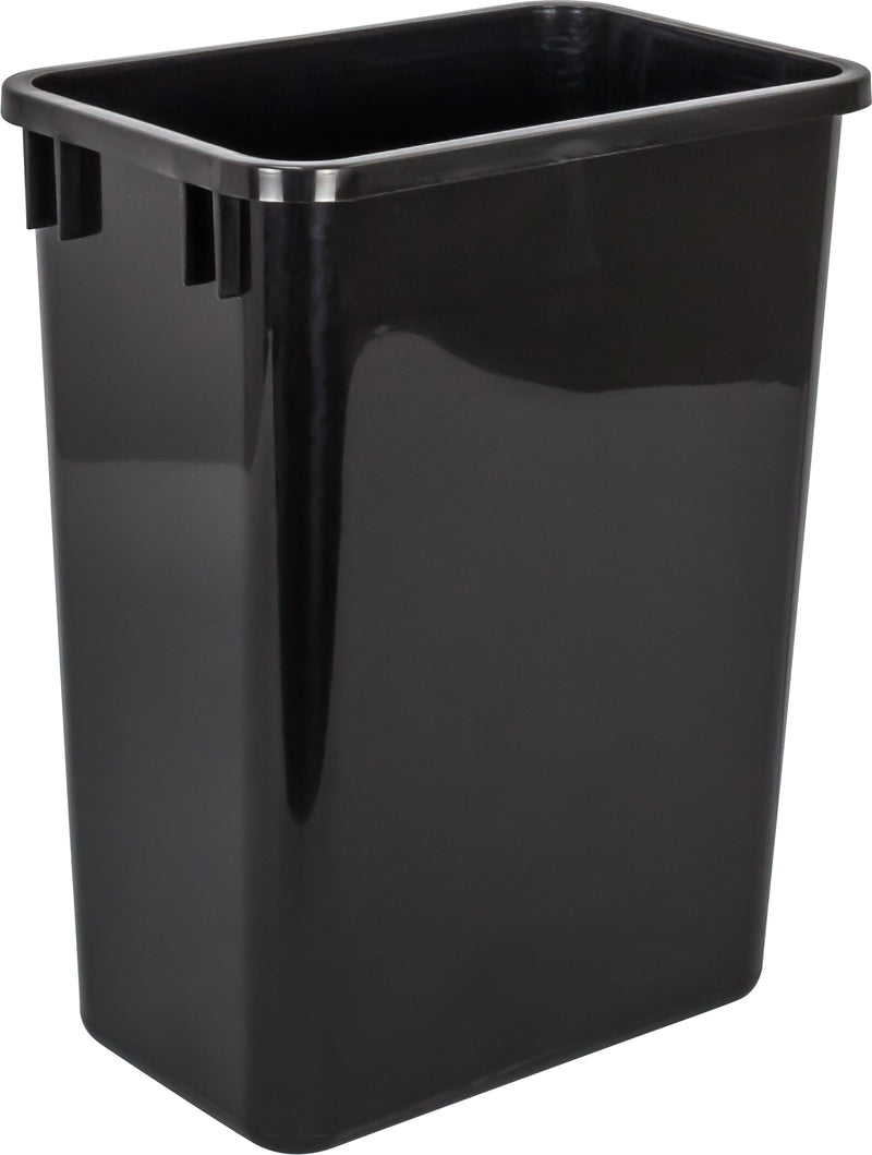 Single Black 35 Quart Top-Mount Trashcan Pullout for 15" Opening