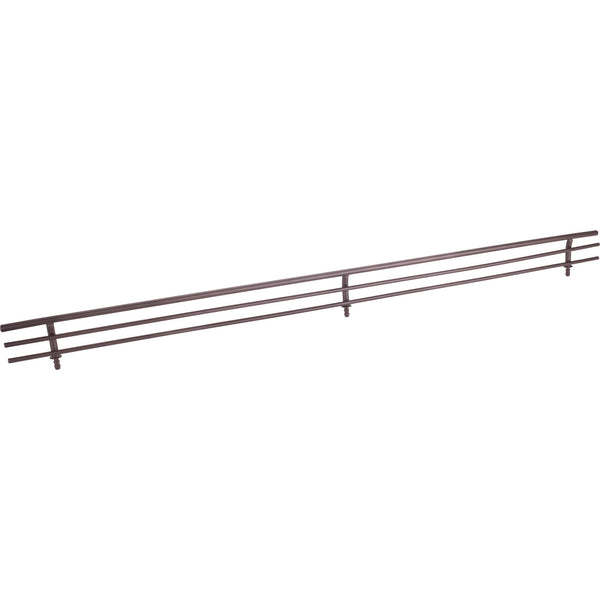 17" Wide Dark Bronze Wire Shoe Fence for Shelving