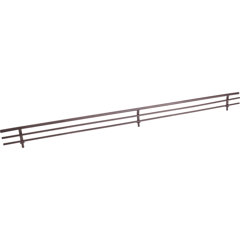 17" Wide Dark Bronze Wire Shoe Fence for Shelving