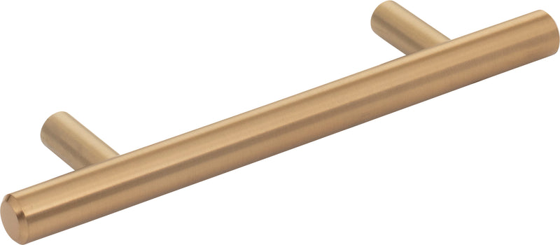 96 mm Center-to-Center Satin Bronze Naples Cabinet Bar Pull