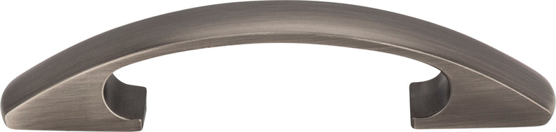 3" Center-to-Center Brushed Pewter Arched Strickland Cabinet Pull