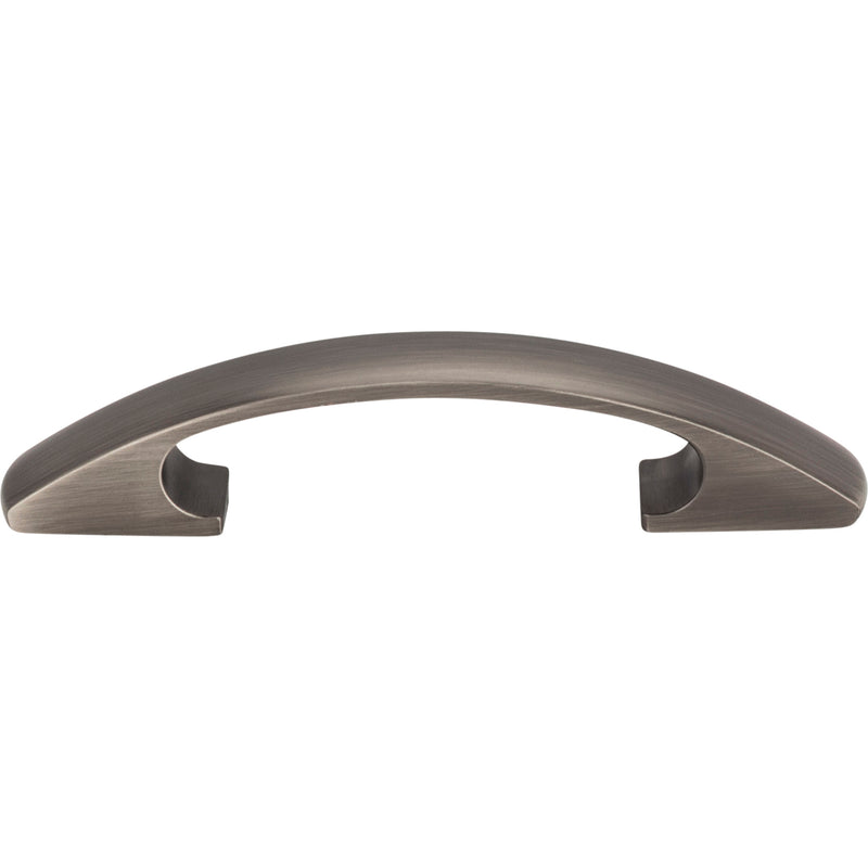 3" Center-to-Center Brushed Pewter Arched Strickland Cabinet Pull