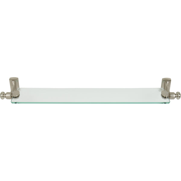 Legacy Bath Glass Shelf 24 Inch Brushed Nickel
