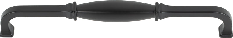 12" Center-to-Center Matte Black Audrey Appliance Handle