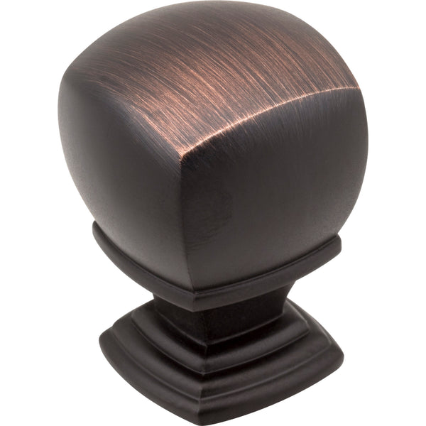 1" Overall Length  Brushed Oil Rubbed Bronze Katharine Cabinet Knob