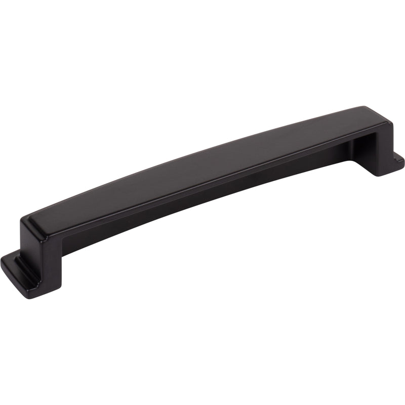 160 mm Center Matte Black Square-to-Center Square Renzo Cabinet Cup Pull