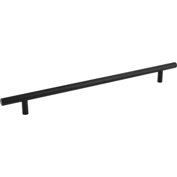 288 mm Center-to-Center Hollow Matte Black Stainless Steel Naples Cabinet Bar Pull