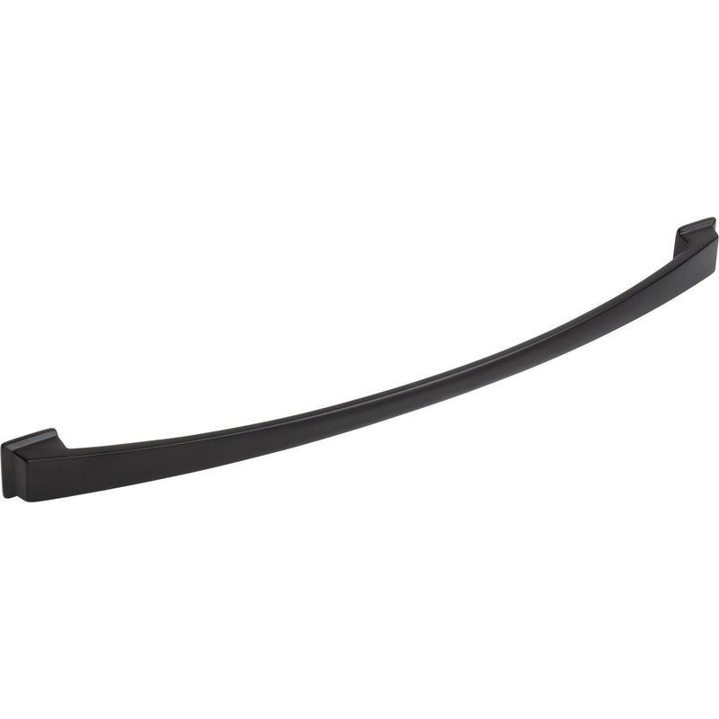 305 mm Center-to-Center Matte Black Arched Roman Cabinet Pull