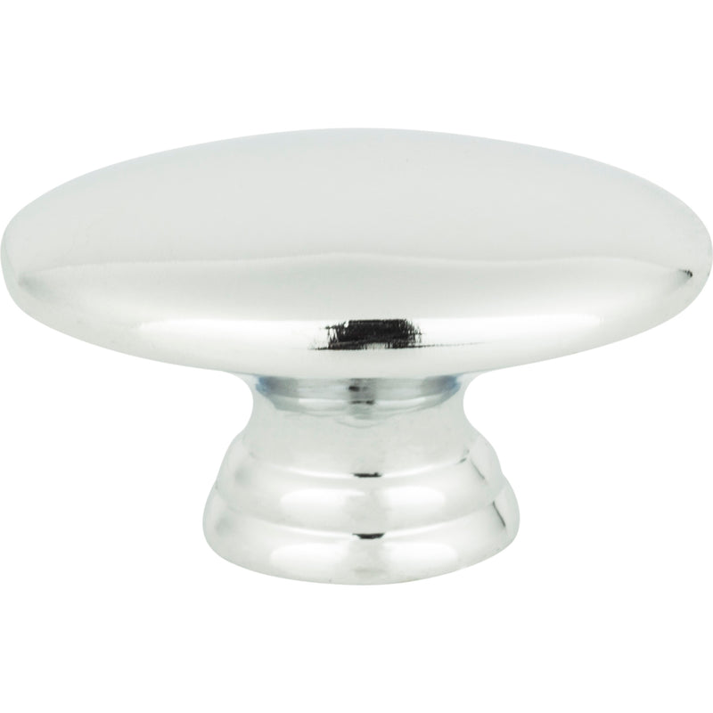 Egg Knob 1 1/2 Inch Polished Chrome