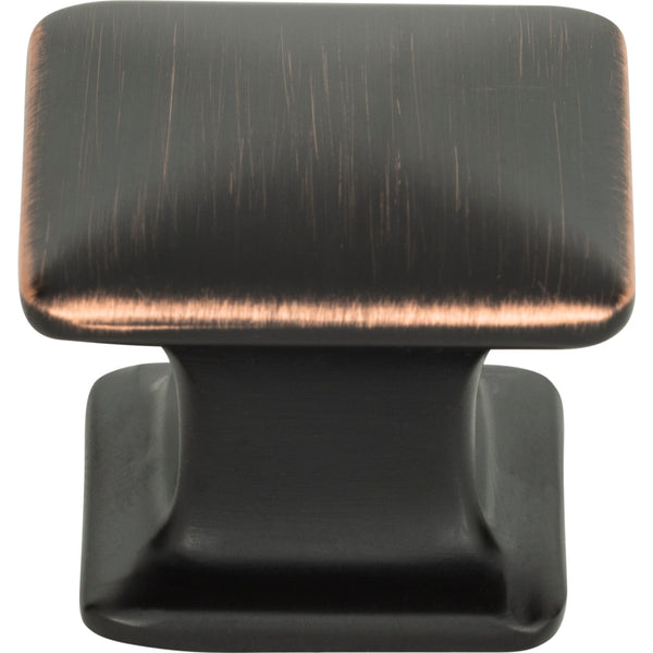 Alcott Square Knob 1 1/4 Inch Venetian Bronze