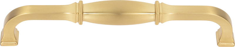 160 mm Center-to-Center Brushed Gold Audrey Cabinet Pull