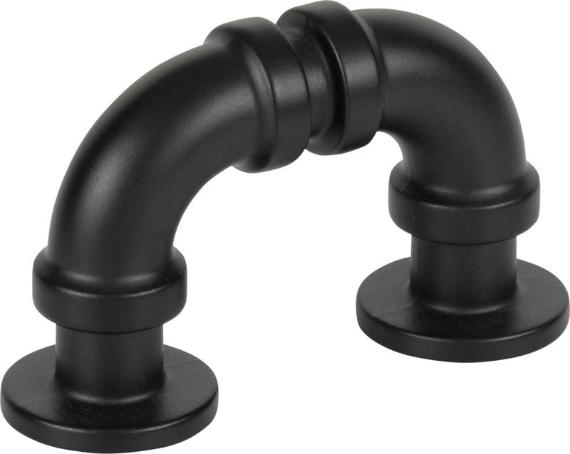 Steam Punk Finger Pull 1 5/16 Inch (c-c) Matte Black