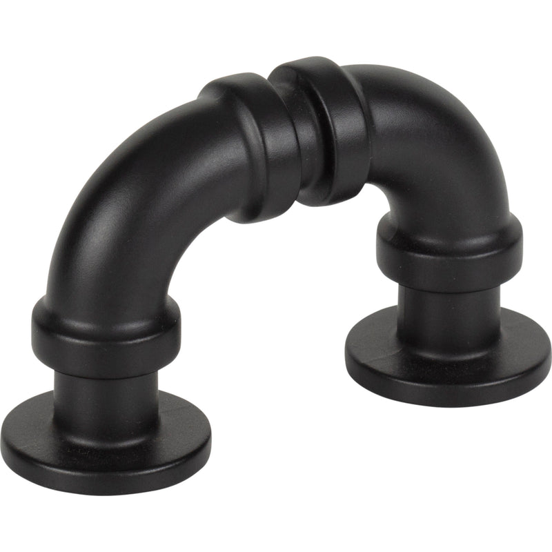 Steam Punk Finger Pull 1 5/16 Inch (c-c) Matte Black