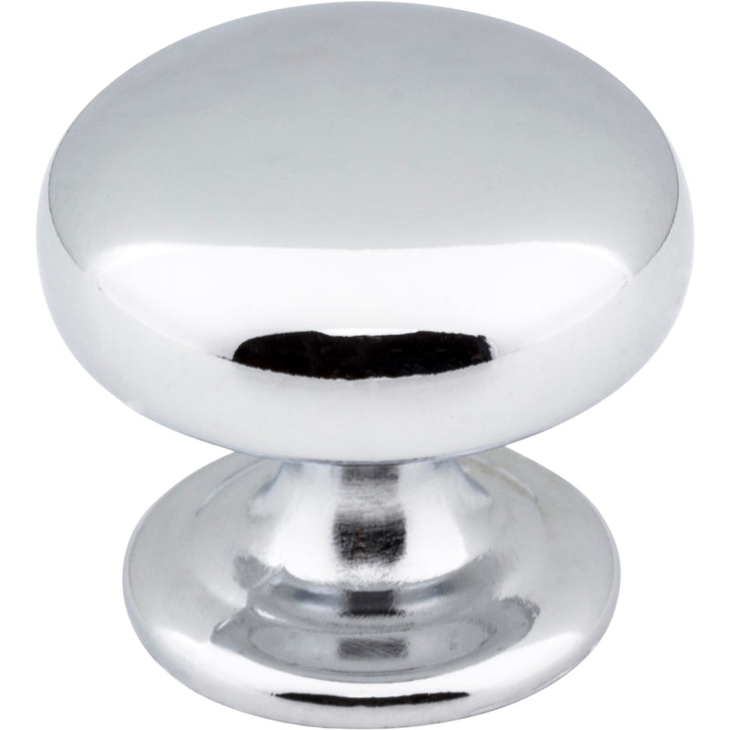 1-1/4" Diameter Polished Chrome Florence Cabinet Mushroom Knob