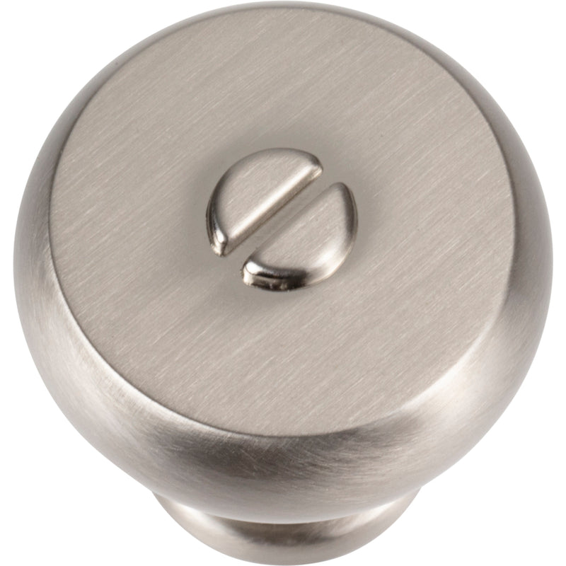 Everitt Knob 1 3/16 Inch Brushed Nickel