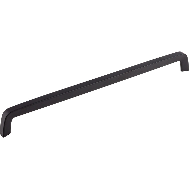 Tapered Bar Pull 17 5/8 Inch (c-c) Flat Black