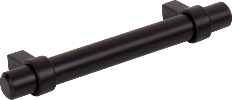 96 mm Center-to-Center Matte Black Key Grande Cabinet Bar Pull