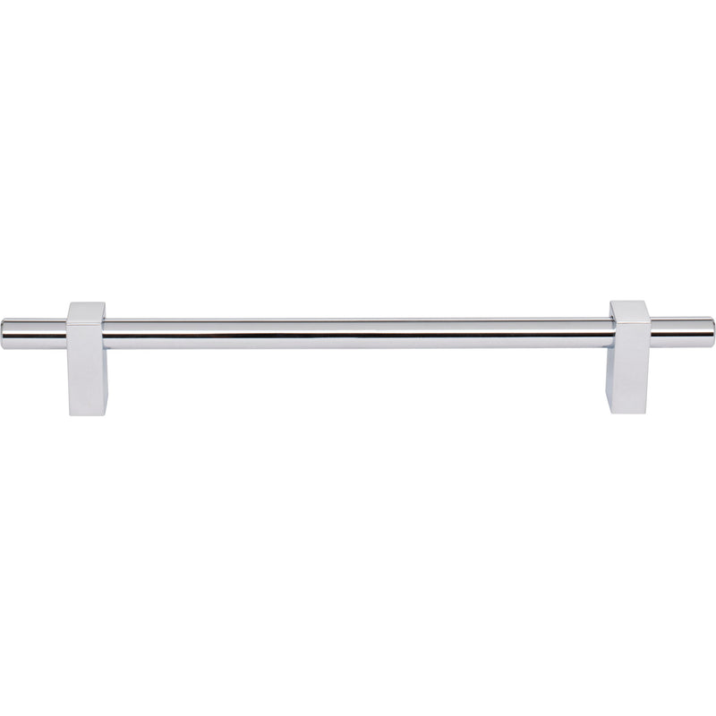 192 mm Center-to-Center Polished Chrome Larkin Cabinet Bar Pull