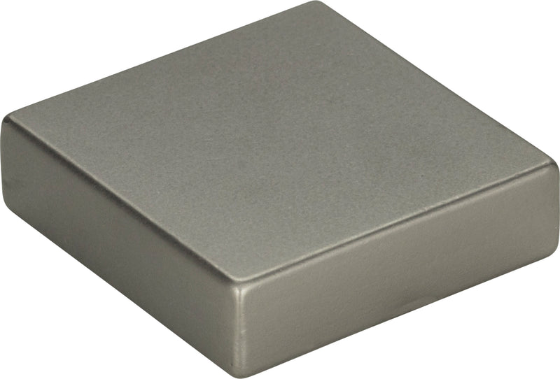 Thin Square Knob 1 1/4 Inch Slate