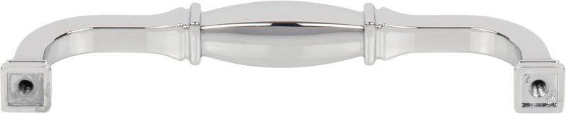 128 mm Center-to-Center Polished Chrome Audrey Cabinet Pull