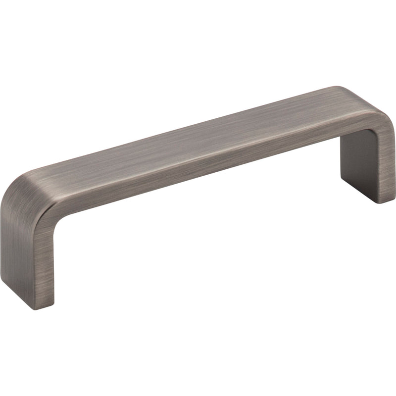 4" Center-to-Center Brushed Pewter Square Asher Cabinet Pull