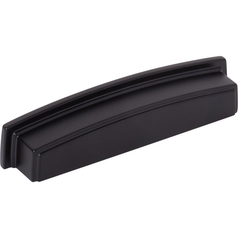 128 mm Center Matte Black Square-to-Center Square Renzo Cabinet Cup Pull